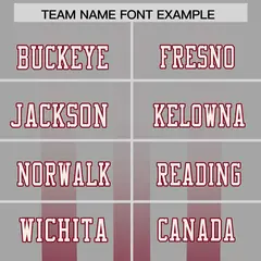Gray Cardinal Vertical Fine Stripe Gradient Football Jersey 3
