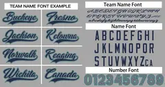 Gray Classic Style Authentic Baseball Jersey 3