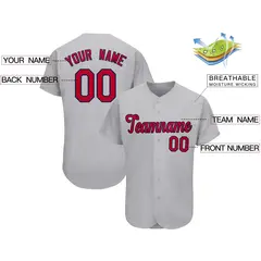 Gray Classic Team Style Authentic Baseball Jersey 2