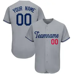 Gray Classic Team Style Authentic Baseball Jersey 1