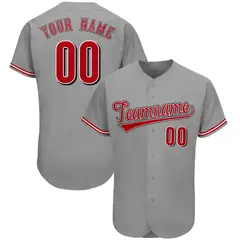 Gray Classic Team Style Authentic Baseball Jersey 1