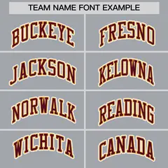 Gray Crimson-Khaki Raglan Varsity Full-Snap Letterman Jacket 6