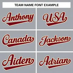 Gray Crimson-Khaki Raglan Varsity Full-Snap Letterman Jacket 5