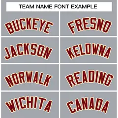 Gray Crimson-Khaki Raglan Varsity Full-Snap Letterman Jacket 5