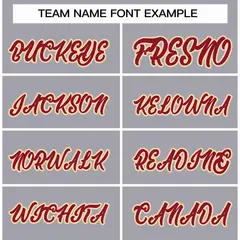 Gray Crimson-Khaki Varsity Full-Snap Letterman Jacket 3
