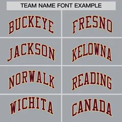 Gray Crimson-Khaki Varsity Full-Snap Letterman Jacket 4