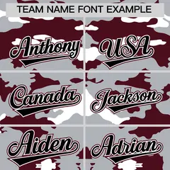 Gray Crimson-White Camo Varsity Full-Snap Letterman Jacket 3