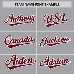 Gray Crimson-White Color Block Varsity Letterman Jacket 3