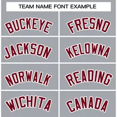 Gray Crimson-White Raglan Sleeves Waterproof Jacket 3