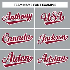 Gray Crimson-White Raglan Varsity Full-Snap Letterman Jacket 3