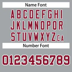 Gray Crimson-White Raglan Varsity Full-Snap Letterman Jacket 4