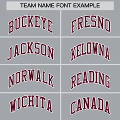 Gray Crimson-White Raglan Varsity Full-Snap Letterman Jacket 6