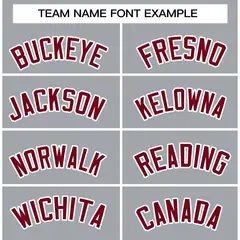 Gray Crimson-White Raglan Varsity Full-Snap Letterman Jacket 5