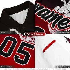 Gray Dark Gray Black Halloween Skeleton Graffiti Varsity Jacket Moisture-Wicking 3