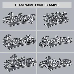 Gray Dark Gray Half Stripe Authentic Baseball Jersey 3