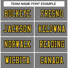 Gray Gold-Black Classic Style Authentic Football Jersey 3
