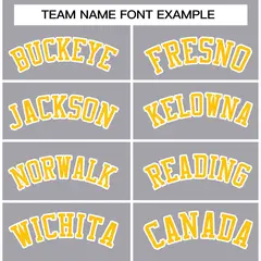 Gray Gold-White Classic Varsity Full-Snap Letterman Jacket 3