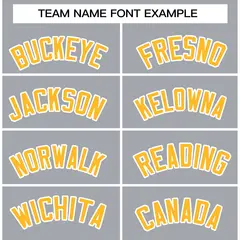 Gray Gold-White Classic Varsity Full-Snap Letterman Jacket 5
