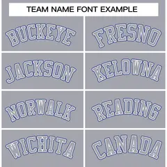 Gray Gray-White Raglan Sleeves Varsity Full-Snap Letterman Jacket 5