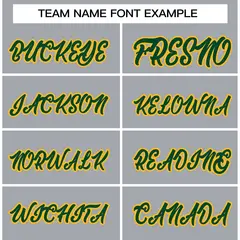 Gray Green-Gold Classic Varsity Full-Snap Letterman Jacket 5