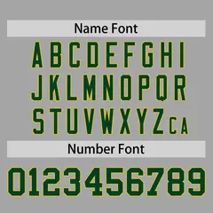 Gray Green-Gold Raglan Sleeves Authentic Baseball Jersey 4