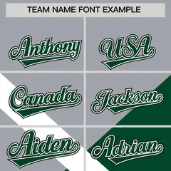 Gray Green Raglan Sleeves Full-Snap Letterman Baseball Jacket 3