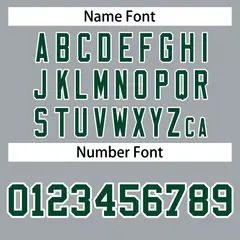 Gray Green-White Full-Snap Varsity Letterman Jacket 4