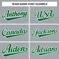 Gray Green-White Full-Snap Varsity Letterman Jacket 3