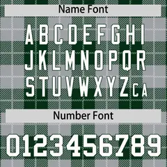 Gray Green-White Plaid Varsity Letterman Baseball Jacket 4
