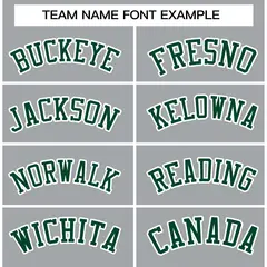 Gray Green White Raglan Varsity Full-Snap Letterman Jacket 3