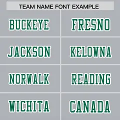 Gray Kelly Green Gradient Side Pattern Football Jersey 3