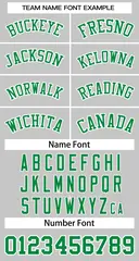 Gray Kelly Green White Classic Basketball Jersey 4