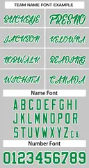 Gray Kelly Green White Classic Basketball Jersey 4
