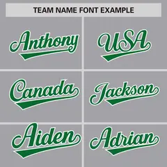 Gray Kelly Green-White Color Block Varsity Letterman Jacket 3
