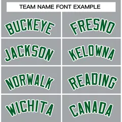 Gray Kelly Green White Full-Snap Varsity Letterman Jacket 5