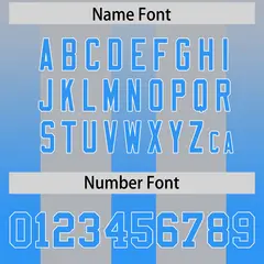 Gray Light Blue Gradient Vertical Stripe Football Jersey 4