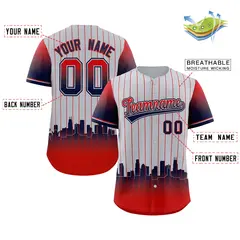 Gray Los Angeles City Silhouette Baseball Jersey 2