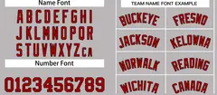 Gray Maroon-Black Classic Casual Basketball Jersey 3