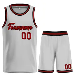 Gray Maroon-Black Heal Basketball Jersey Uniform Set