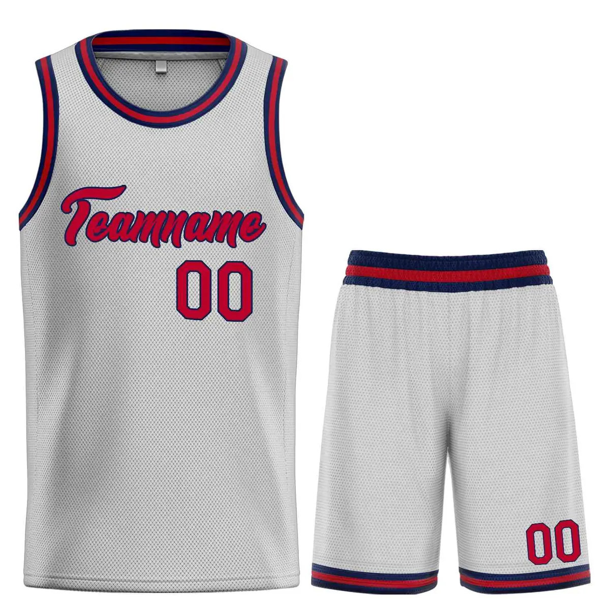 Gray Maroon-Navy Heal Classic Sets Basketball Jersey