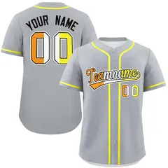 Gray Maverique Pride Month Authentic Classic Baseball Jersey