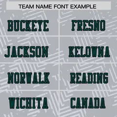 Gray Midnight Green-Black Graffiti Line Football Jersey 3