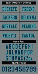 Gray Navy-Aqua Classic Style Authentic Football Jersey 5