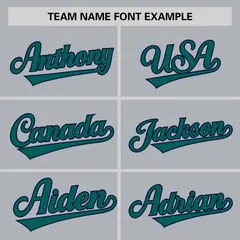 Gray Navy-Aqua Raglan Pullover Authentic Baseball Jersey 3