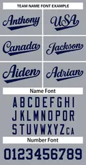 Gray Navy Classic Basketball Jersey 3
