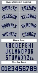 Gray Navy Classic Basketball Jersey 3