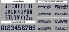 Gray Navy Classic Two-Button Softball Jersey 3