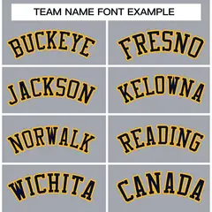 Gray Navy-Gold Classic Varsity Full-Snap Letterman Jacket 5