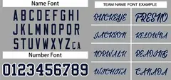 Gray Navy-Light Blue Classic Two-Button Softball Jersey 3