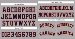 Gray Navy-Orange Bull Classic Authentic Baseball Jersey 3